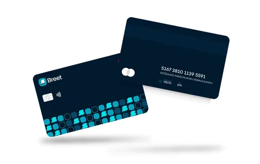 Breet Physical Crypto Dollar Mastercard Mastercard USD card
