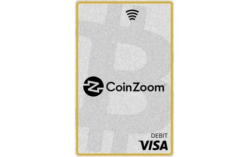 CoinZoom Gold Gold Visa USD card
