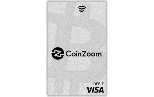 CoinZoom Silver Silver Visa USD card
