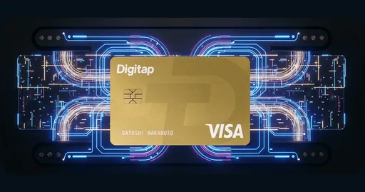 DigiTap Crypto and Fiat Debit Card Visa / Mastercard USD card