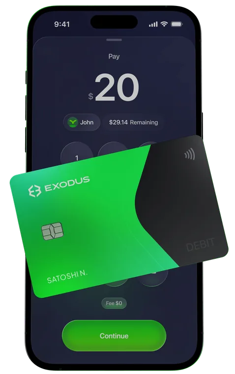 Exodus Card Visa / Mastercard USD card