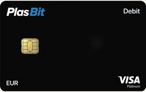 PlasBit Plastic Euro Card Visa / Mastercard EUR card