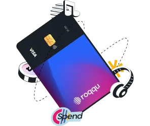 Roqqu Virtual Crypto Card Visa USD card