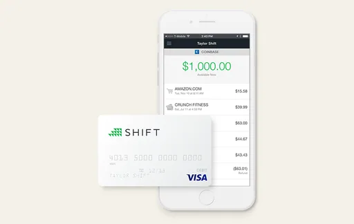 Shift Card Visa Bitcoin Visa USD card