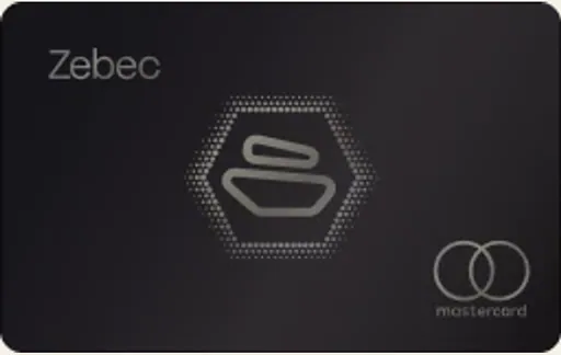 Zebec Black Black Mastercard USD card