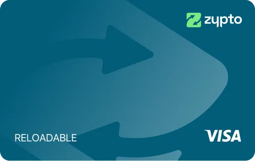 Zypto Reloadable Virtual Premium Visa USD card