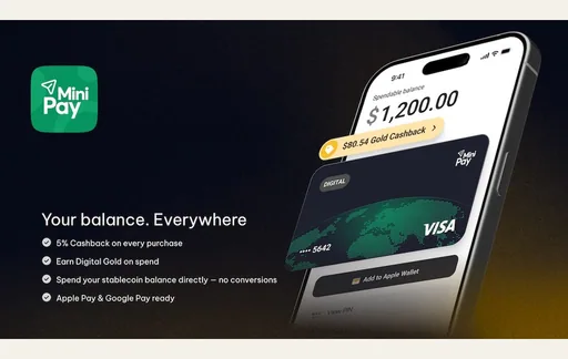 MiniPay Visa USD card