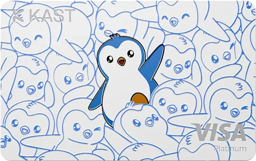 KAST / Pudgy Penguins Visa USD card