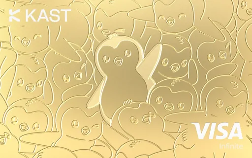 KAST / Pudgy Penguins Visa USD card